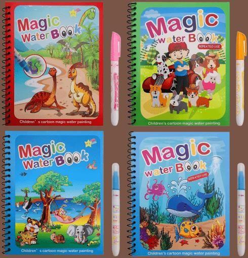 Reusable Magic Water Quick Dry Book: Mess-Free Learning & Fun!