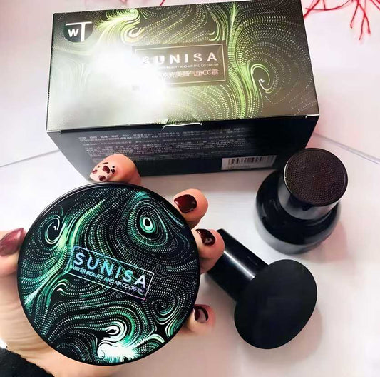 Sunisa 3-in-1 Air Cushion Waterproof Foundation CC Cream (Pack of 1)