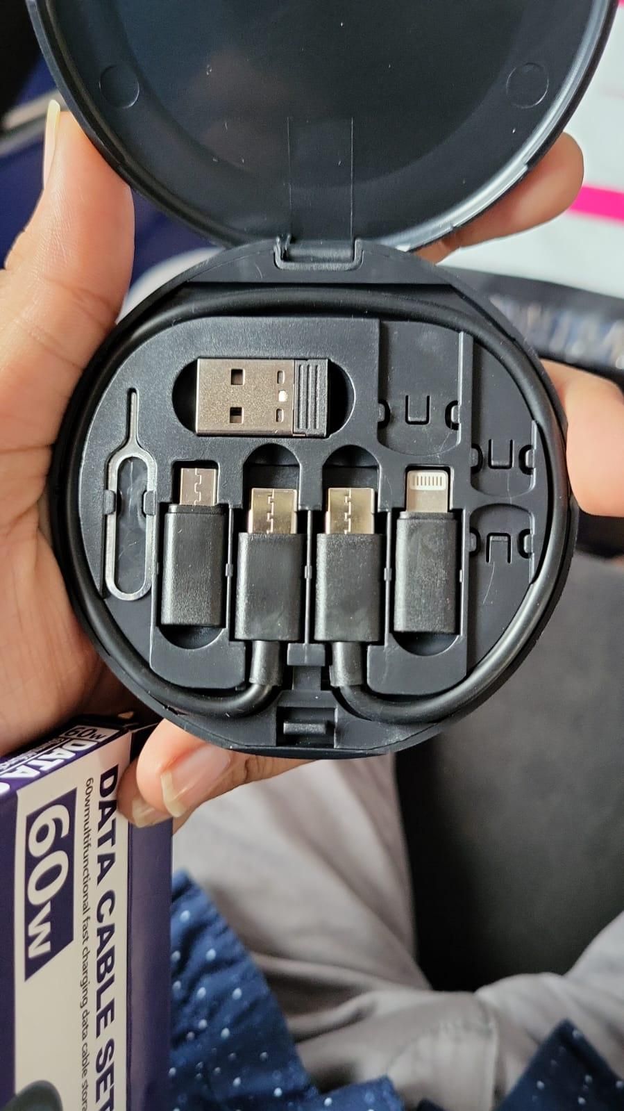 Fast Charging Travel Cable Set – All-in-One Charging Solution On the Go