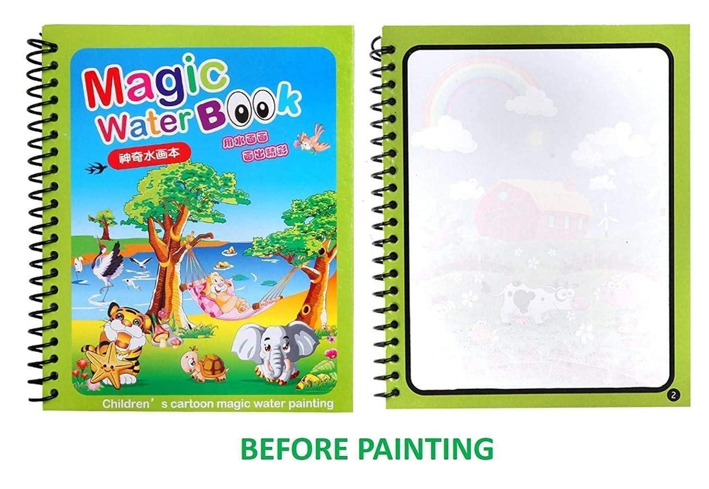 Reusable Magic Water Quick Dry Book: Mess-Free Learning & Fun!