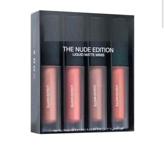 Nude Red Edition – Liquid Lipstick Set of 4 (16ml Total)
