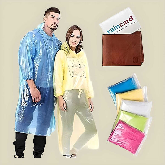 Knee-Length Solid Color Raincard (Pack of 2)