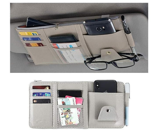 Premium Auto Sun Visor Organizer for Car Essentials