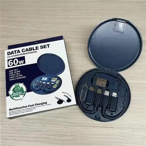 Fast Charging Travel Cable Set – All-in-One Charging Solution On the Go