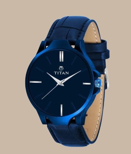 Men's Analog Leather Watch: Classic Style, Modern Durability