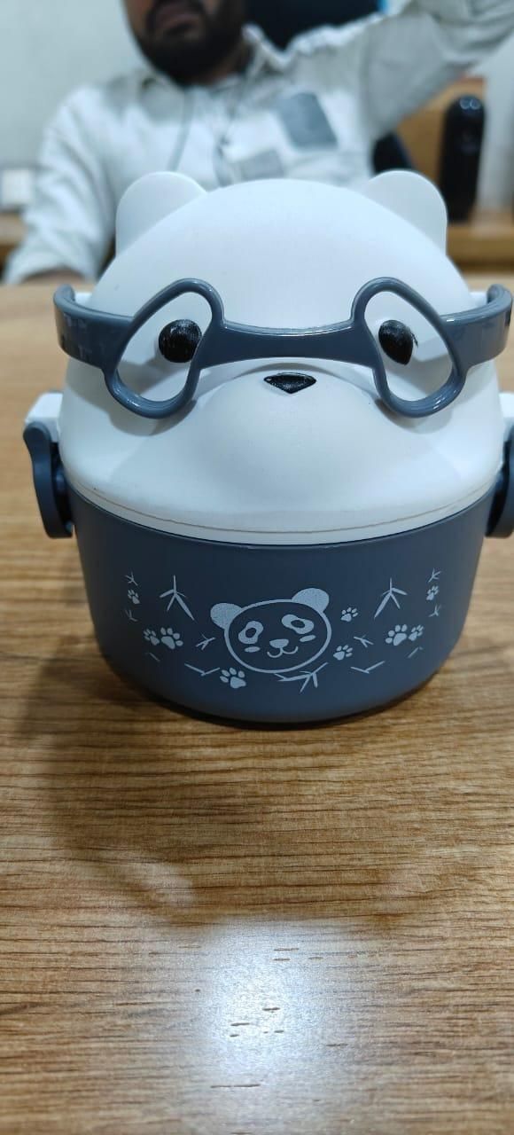 Cute Teddy Cartoon Tiffin Box – Keep Your Lunch Fresh with Adorable Style