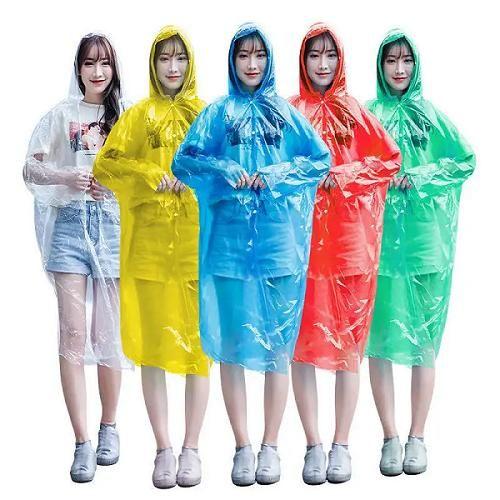 Knee-Length Solid Color Raincard (Pack of 2)