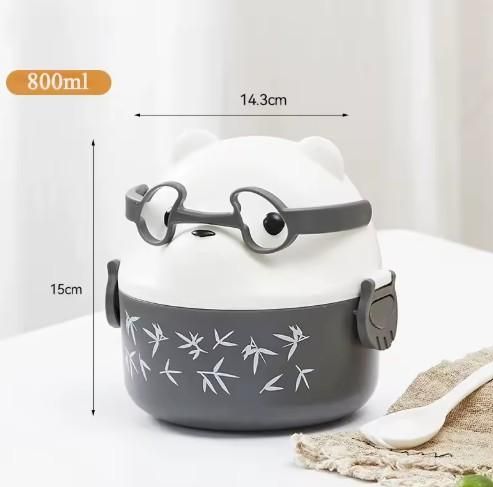 Cute Teddy Cartoon Tiffin Box – Keep Your Lunch Fresh with Adorable Style
