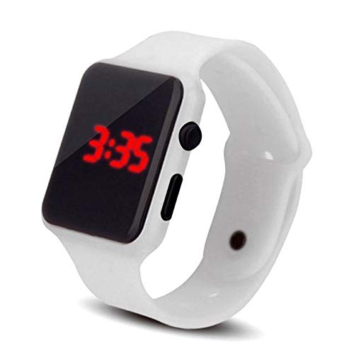 Comfort-Fit Men's Digital Watch with Silicone Strap