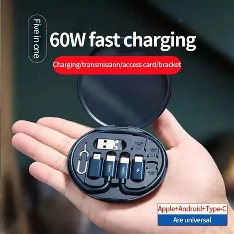 Fast Charging Travel Cable Set – All-in-One Charging Solution On the Go