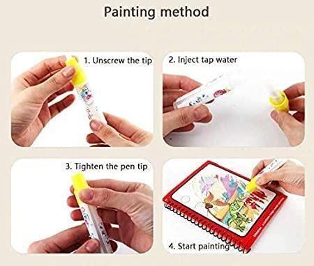 Reusable Magic Water Quick Dry Book: Mess-Free Learning & Fun!