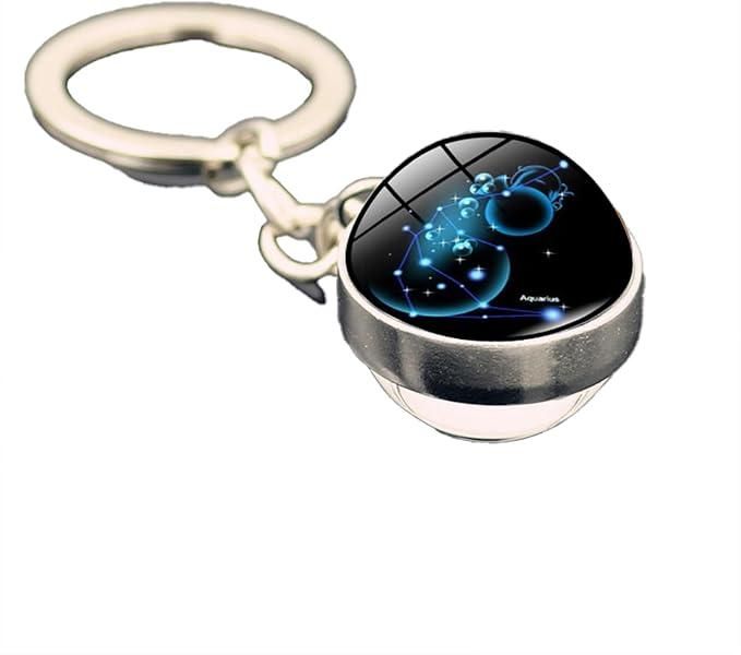 Zodiac Gemstone Keychain – The Perfect Gift for Astrology Lovers
