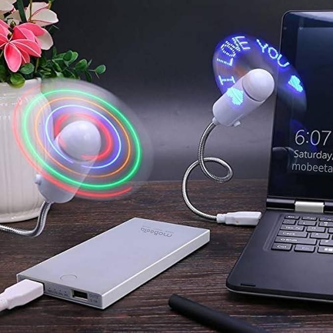 USB LED Fan with Programmable CD Customized Message – Cool Breeze Meets Personalized Display