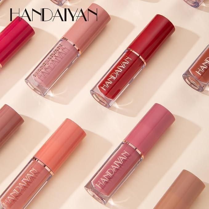 Velvet Matte Liquid Lipstick Set - 12 Pcs