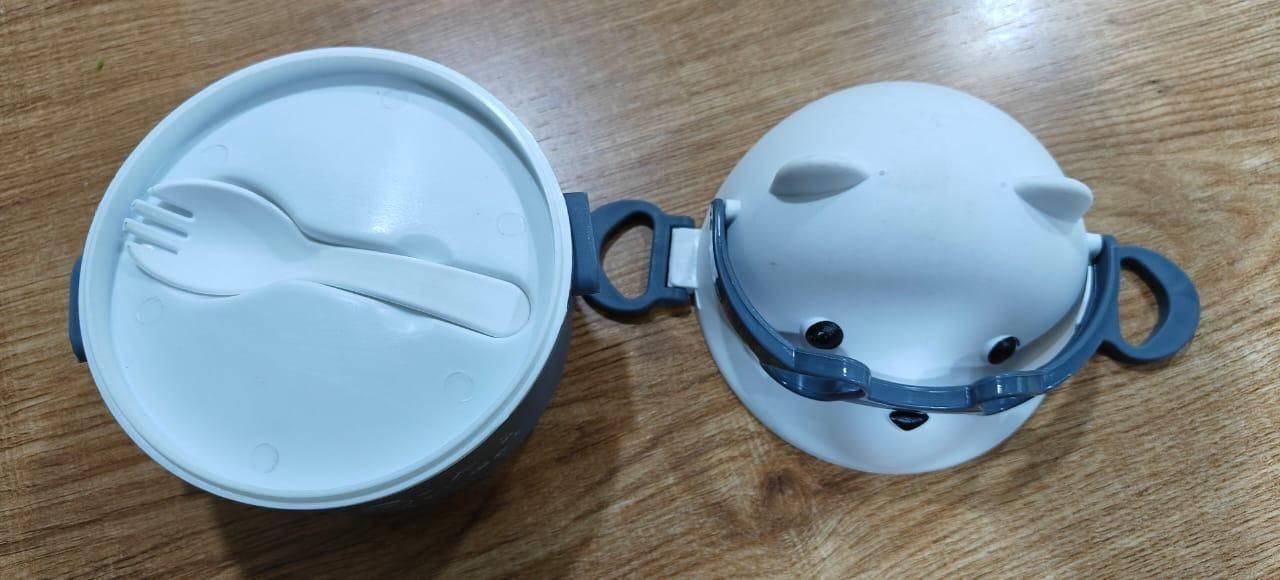 Cute Teddy Cartoon Tiffin Box – Keep Your Lunch Fresh with Adorable Style