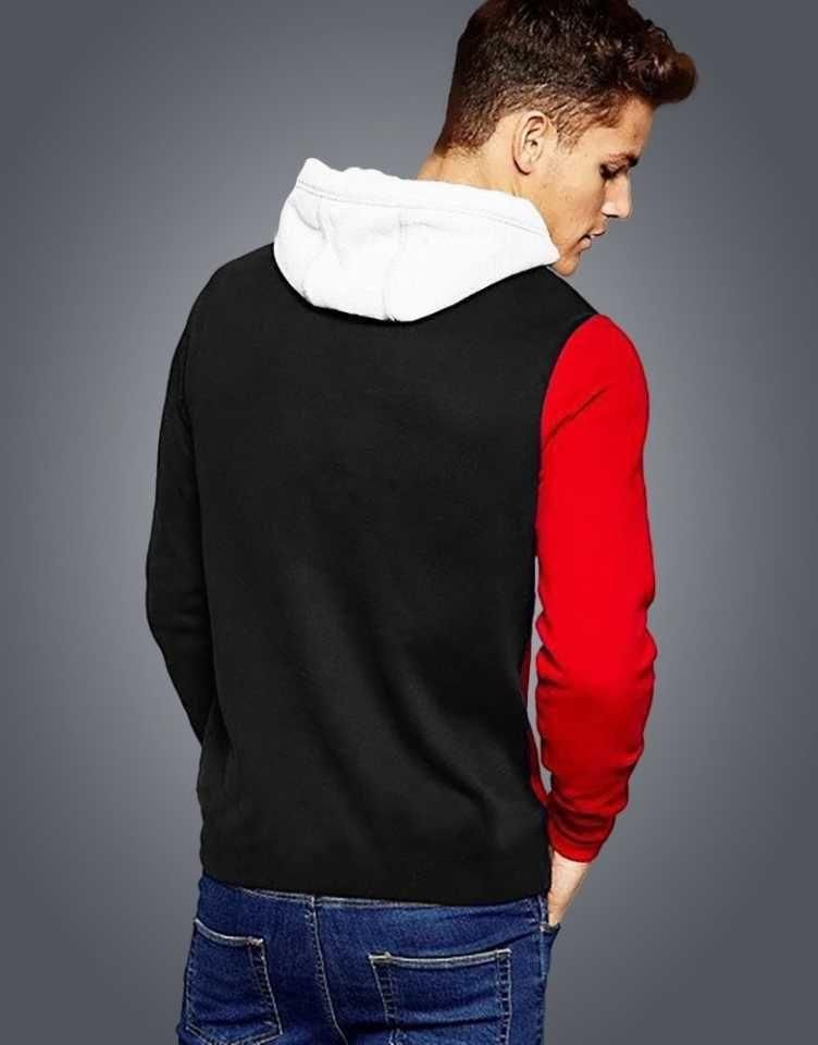 Men's Color Block Hooded T-Shirt: Style & Comfort Combined